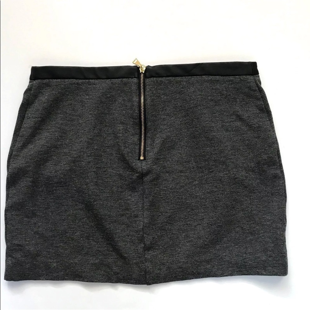 Express Mini Skirt with Exposed  Zippers - Picture 3 of 3